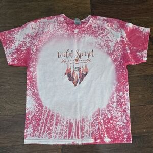 Wild Spirit Pink Tie-Dye Kids Shirt